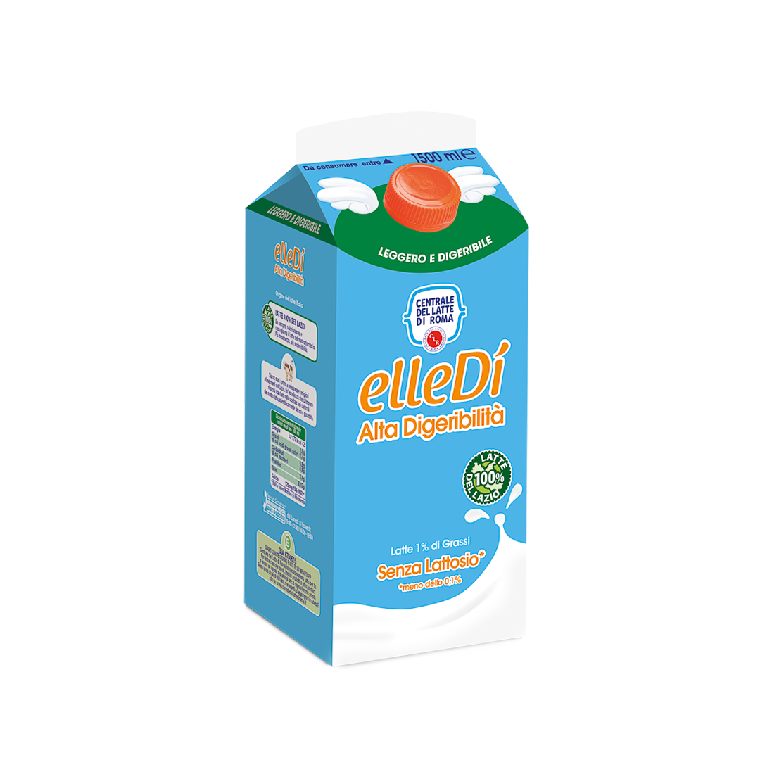 Latte Microfiltrato Pastorizzato Elledì Senza Lattosio  1% cartone