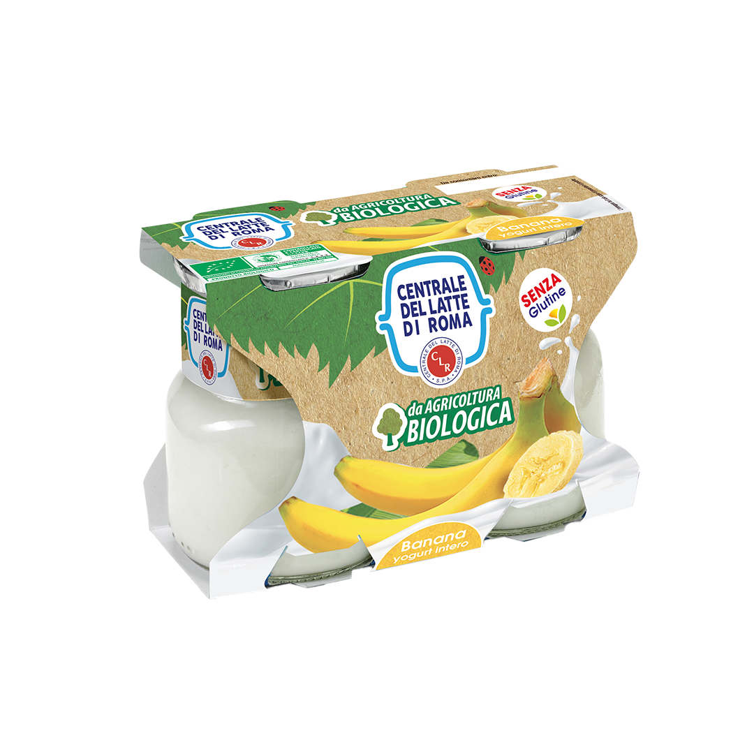 Yogurt Intero alla Banana da Agricoltura Biologica